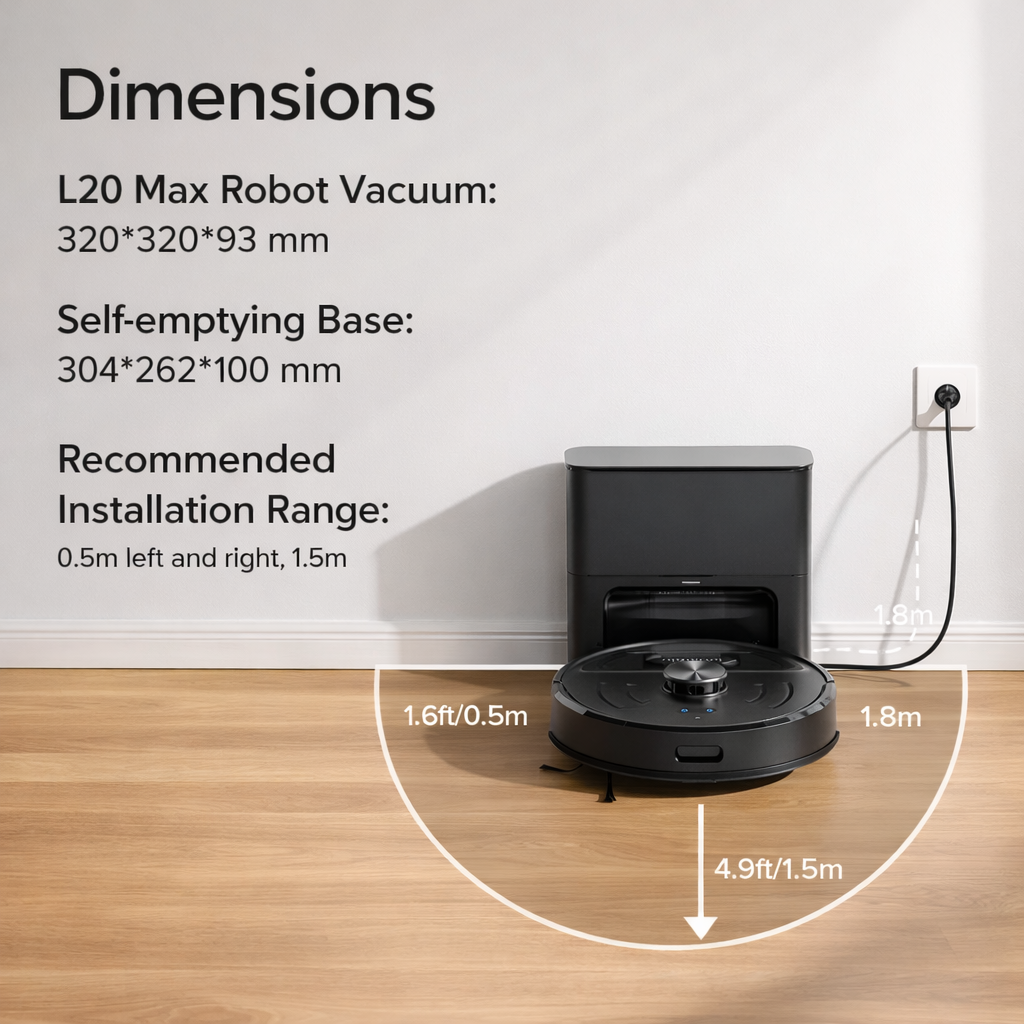 Lubluelu L20 Max™ Self-Emptying Robot Vacuum & Mop