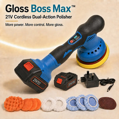 Gloss Boss Max™ 21V Cordless Dual-Action Polisher Kit Verono