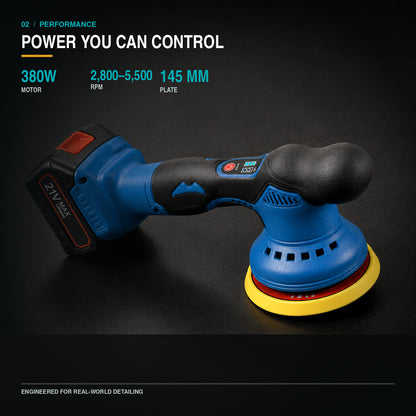 Gloss Boss Max™ 21V Cordless Dual-Action Polisher Kit Verono