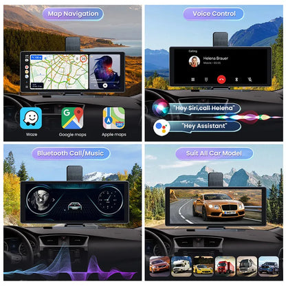 RoadPilot™ 10.26" Smart Car Display with 4K Front Dash & Reverse Cam