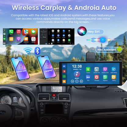 RoadPilot™ 10.26" Smart Car Display with 4K Front Dash & Reverse Cam