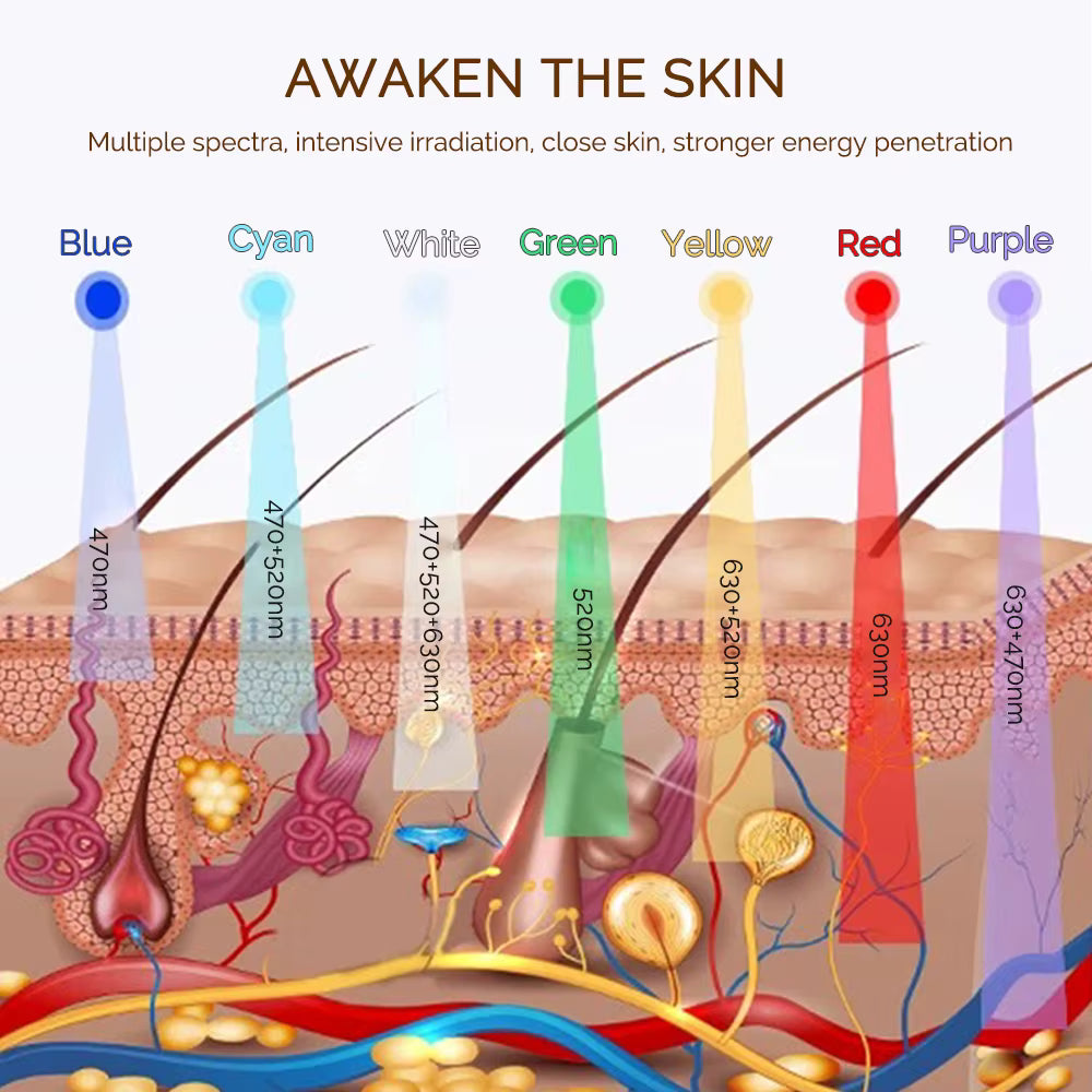 DermaGlow™ 7-Colour Light Therapy Rejuvenation Mask