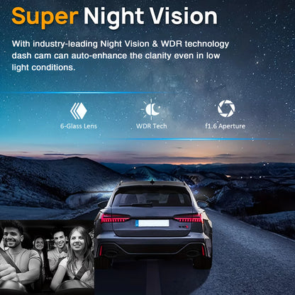 VisionX Dual Lens Smart Dash Cam™