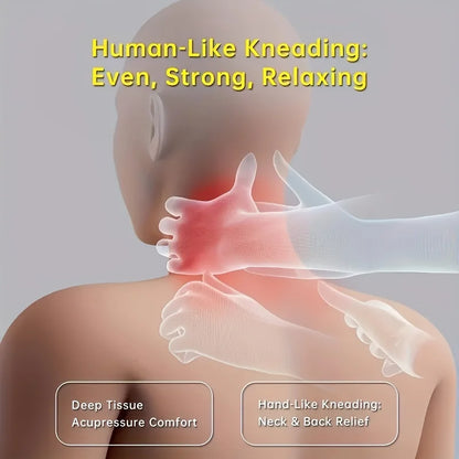 Electric Neck Shoulder Massager Wireless Trapezius Muscles Back Massage Pillow Cervical Back Massage Shawl for Parents Gifts