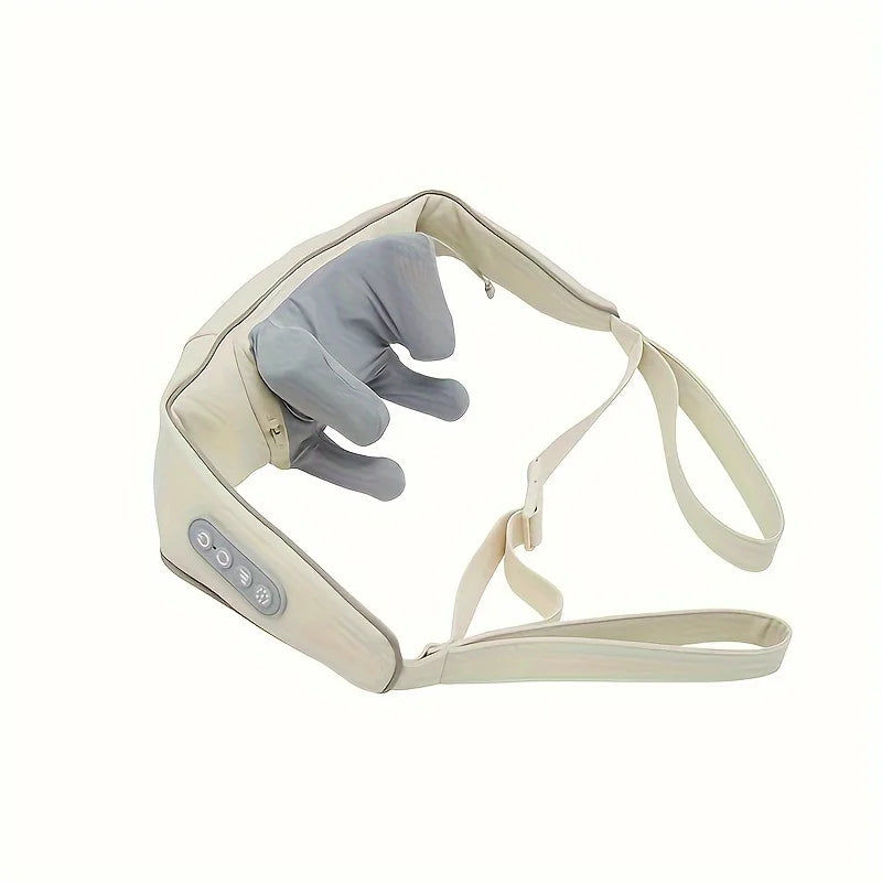 Electric Neck Shoulder Massager Wireless Trapezius Muscles Back Massage Pillow Cervical Back Massage Shawl for Parents Gifts