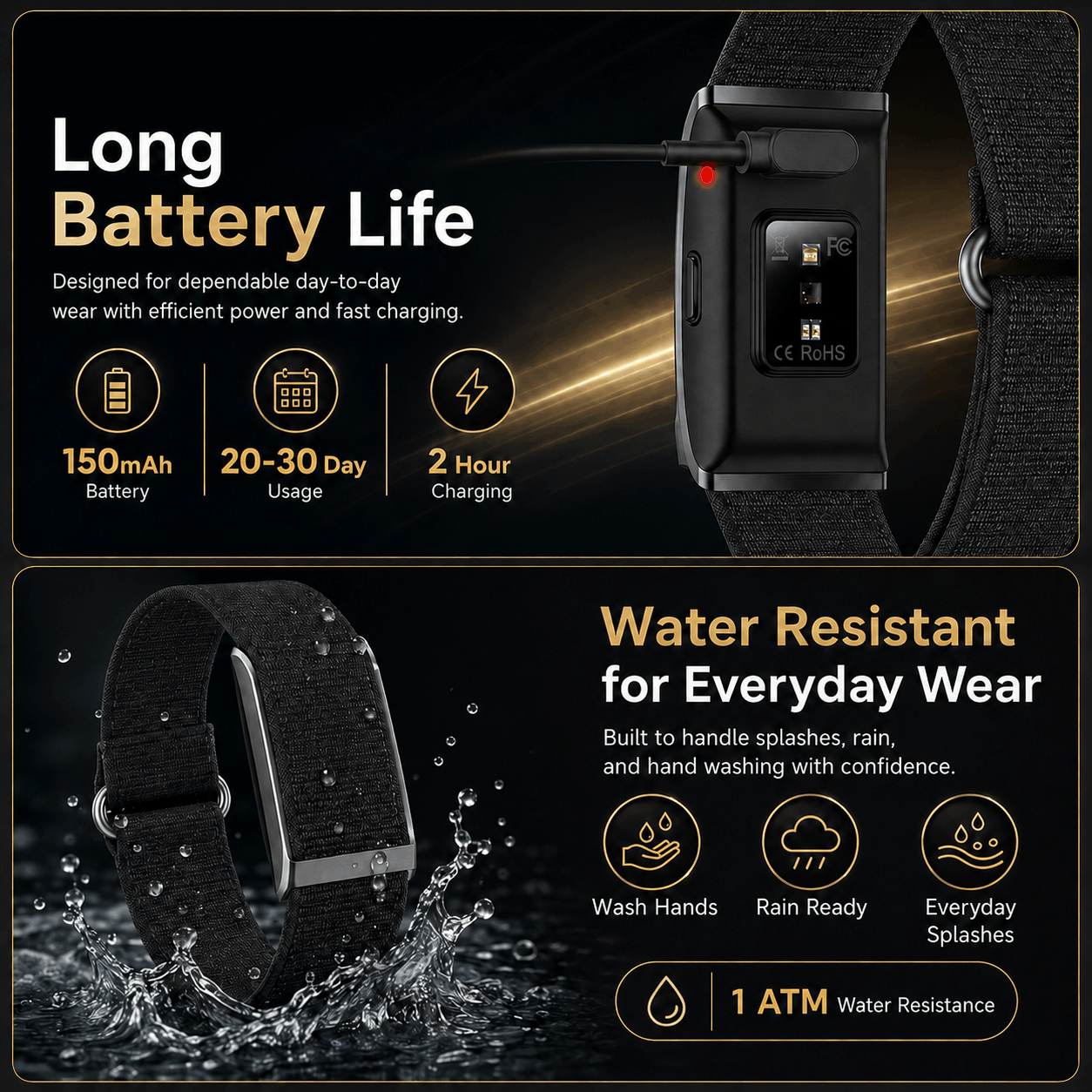 VitalTrack™ Screenless Wellness Band