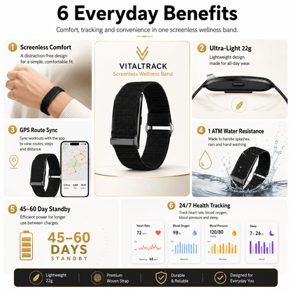 VitalTrack™ Screenless Wellness Band