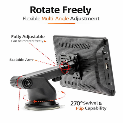 DriveHub™ Pro - 7 Inch Carplay/AndroidAuto Screen With Rear Cam