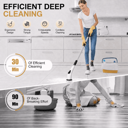 SpinScrub™ Pro — Cordless 8-in-1 Electric Cleaning Brush