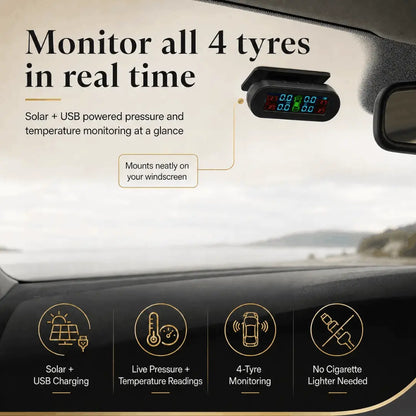 TyreSense™ Solar Tyre Pressure Monitor (TPMS) Verono