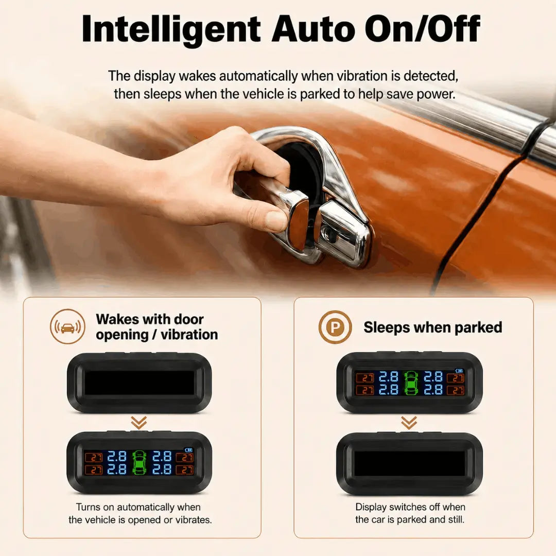 TyreSense™ Solar Tyre Pressure Monitor (TPMS) Verono