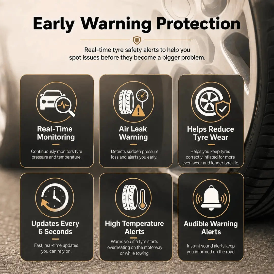 TyreSense™ Solar Tyre Pressure Monitor (TPMS) Verono