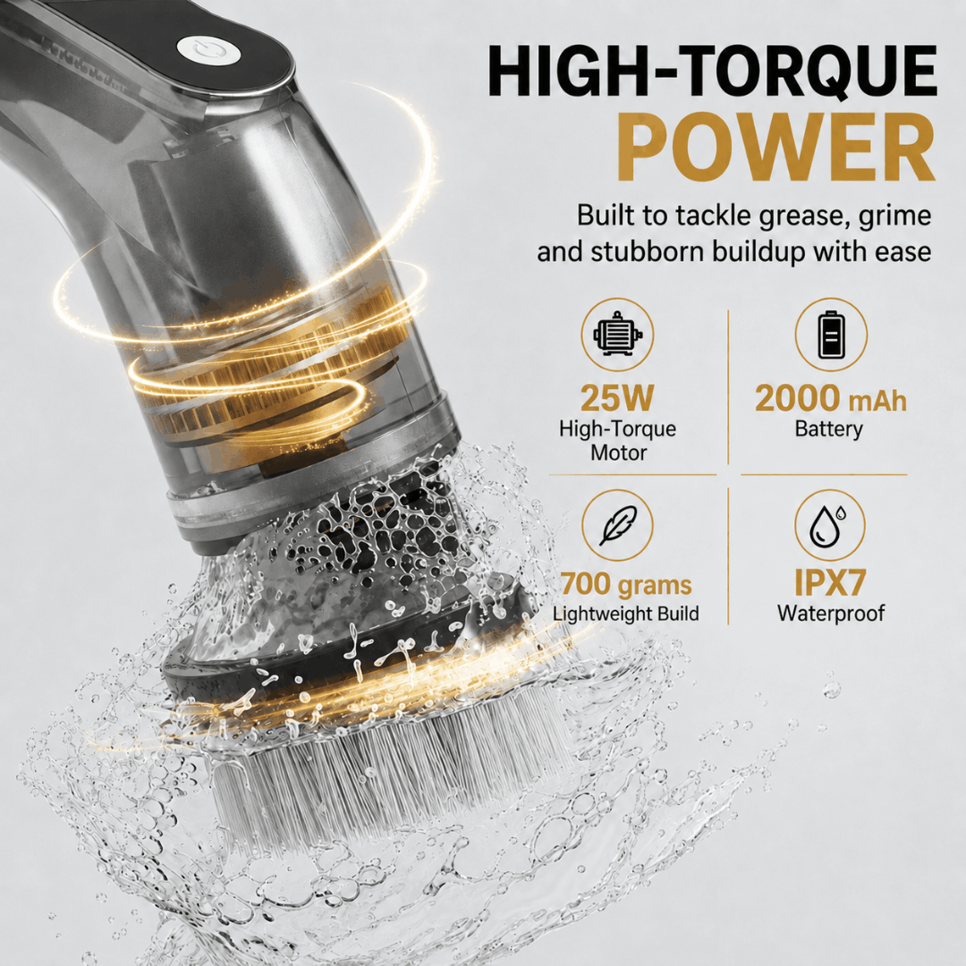 SpinScrub™ Pro — Cordless 8-in-1 Electric Cleaning Brush