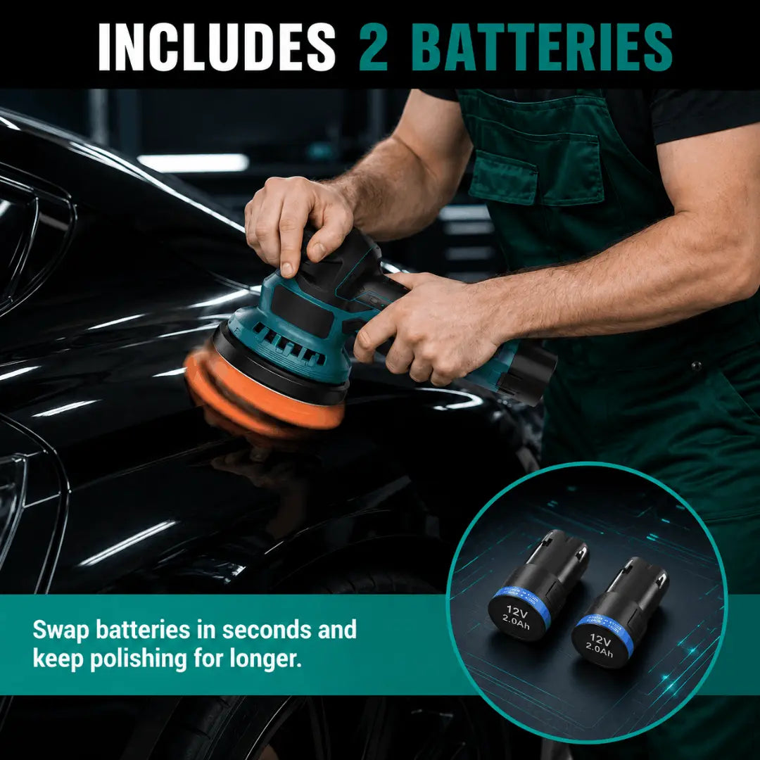 Gloss Boss™ Cordless Car Polisher & Buffer Kit Verono