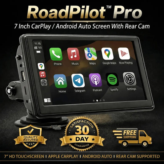 RoadPilot™ Pro - 7-Inch CarPlay/Android Auto Screen with Rear Camera Verono