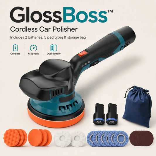 Gloss Boss™ Cordless Car Polisher & Buffer Kit Verono