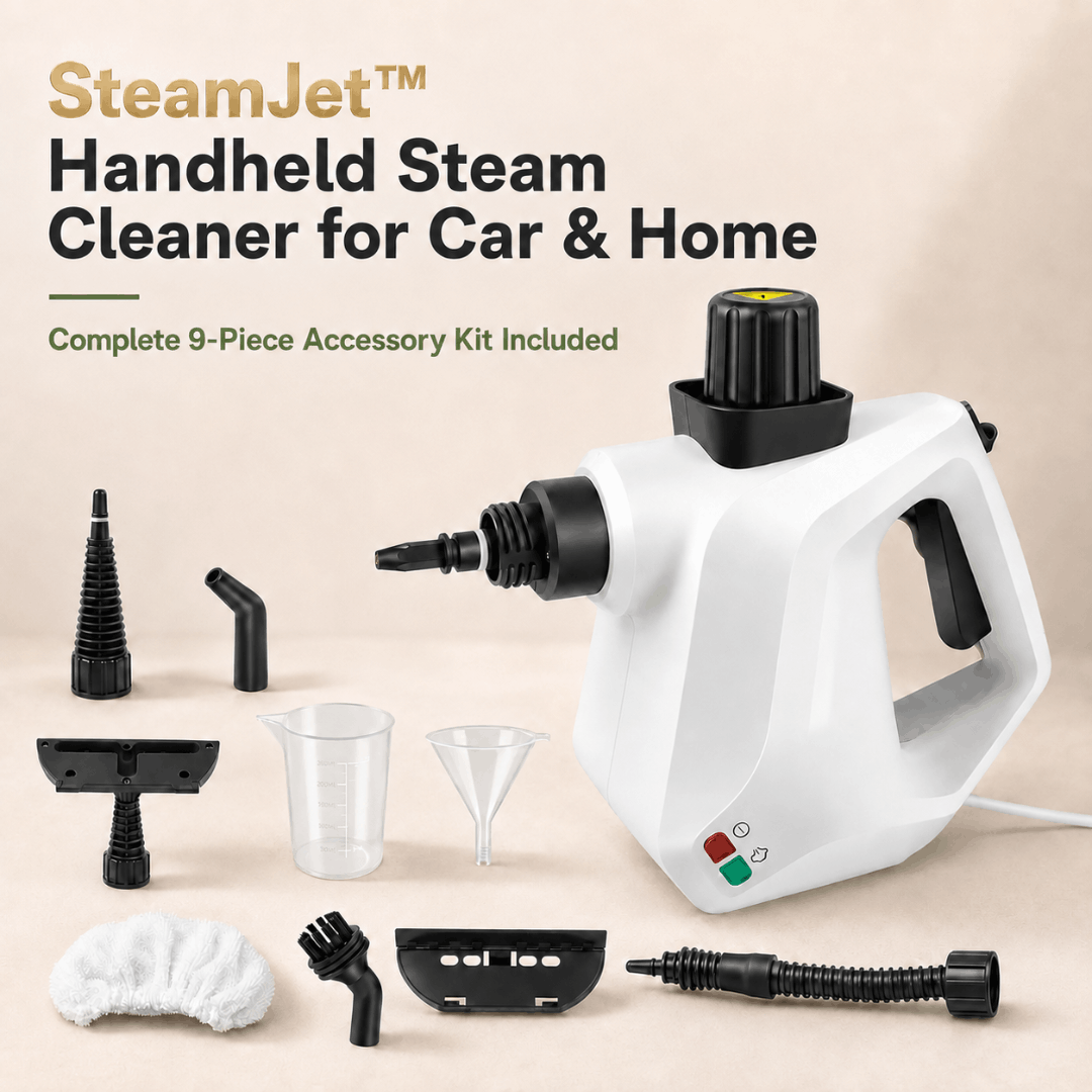 SteamJet™ Handheld Steam Cleaner for Car & Home