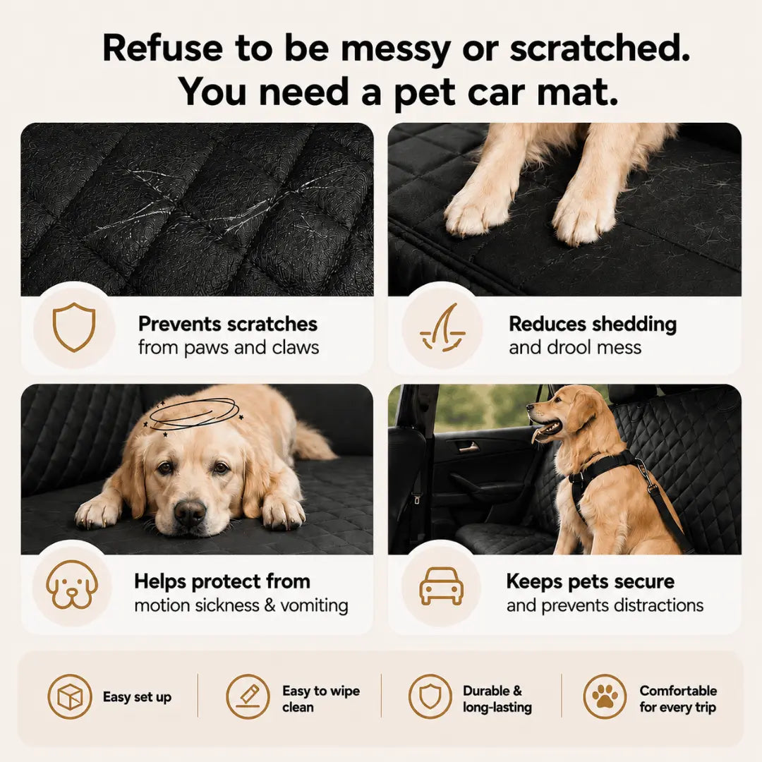 PawMat™ Waterproof Dog Car Seat Cover Verono