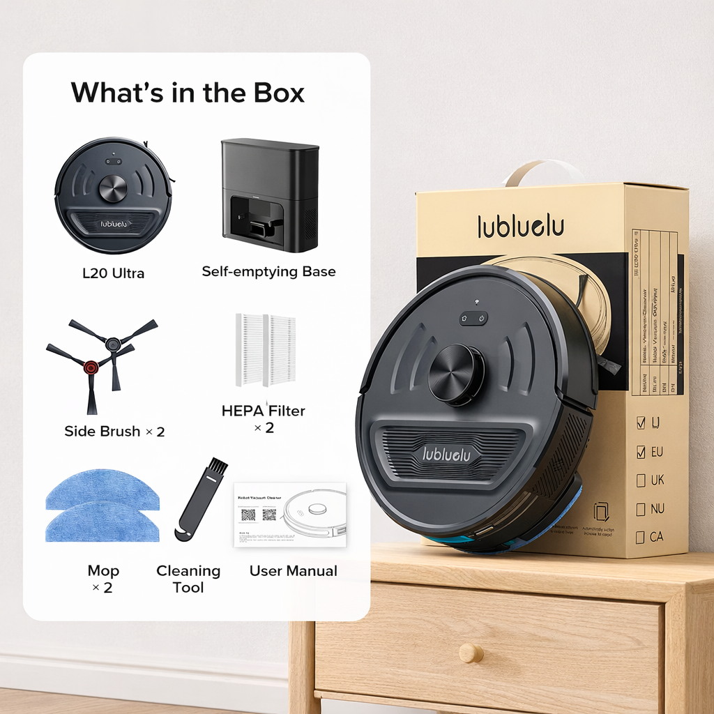 Lubluelu L20 Max™ Self-Emptying Robot Vacuum & Mop