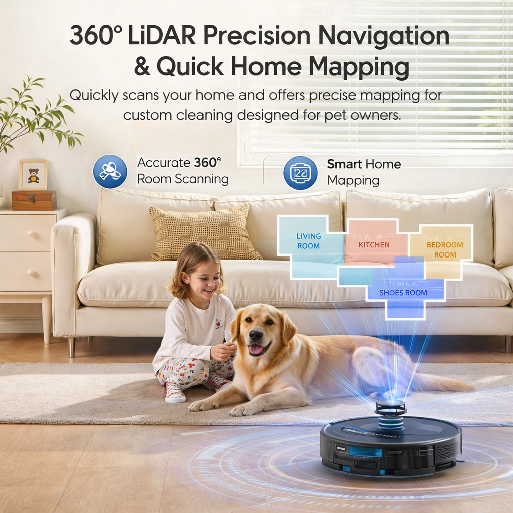 Lubluelu L20 Max™ Self-Emptying Robot Vacuum & Mop