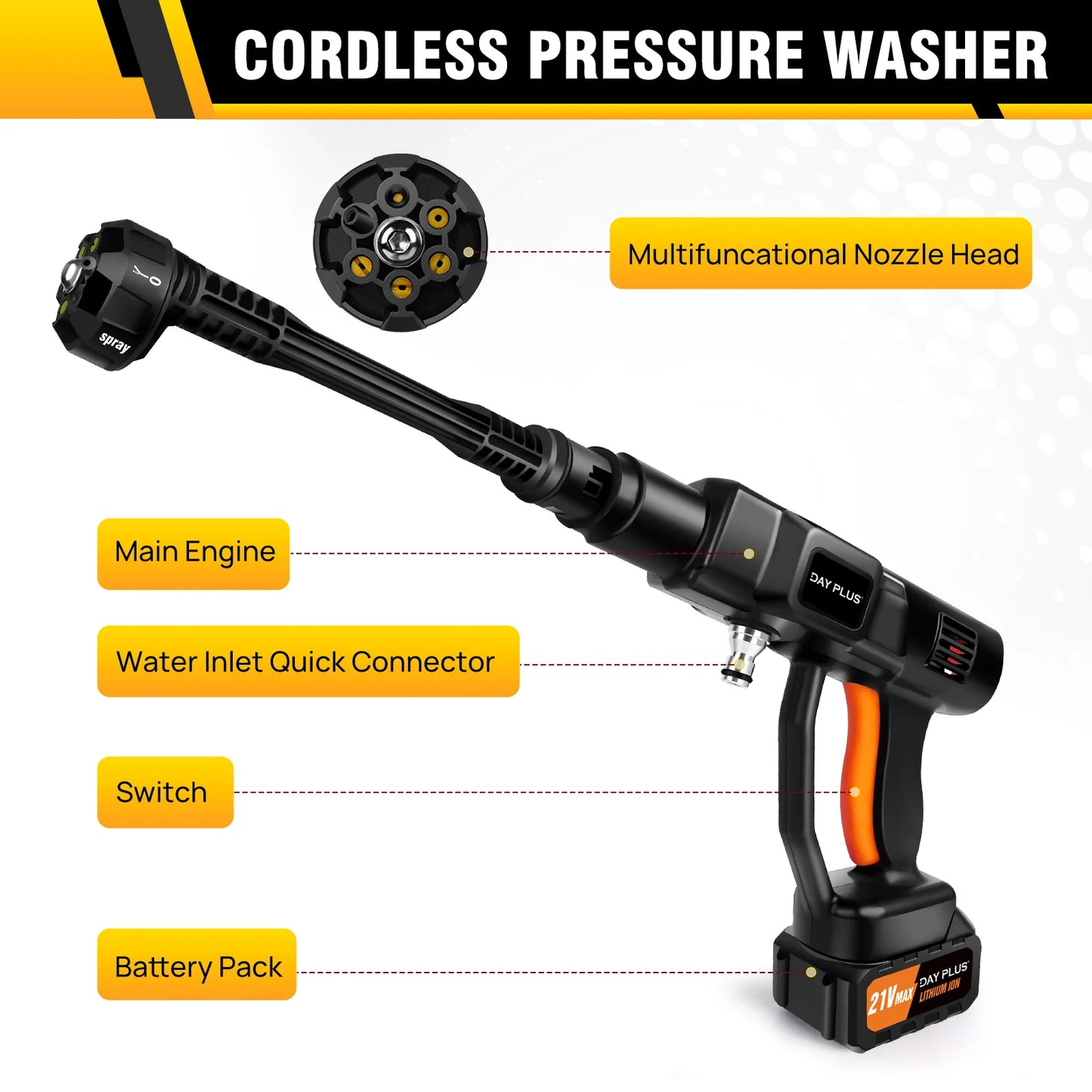 HydroJet™ Pro 6-in-1 Cordless Pressure Washer
