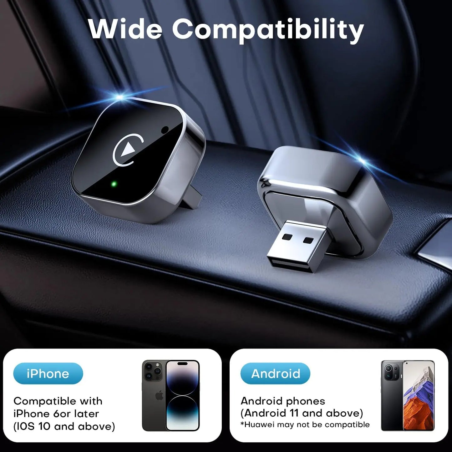 SmartDrive USB Wireless Carplay Adapter 2025