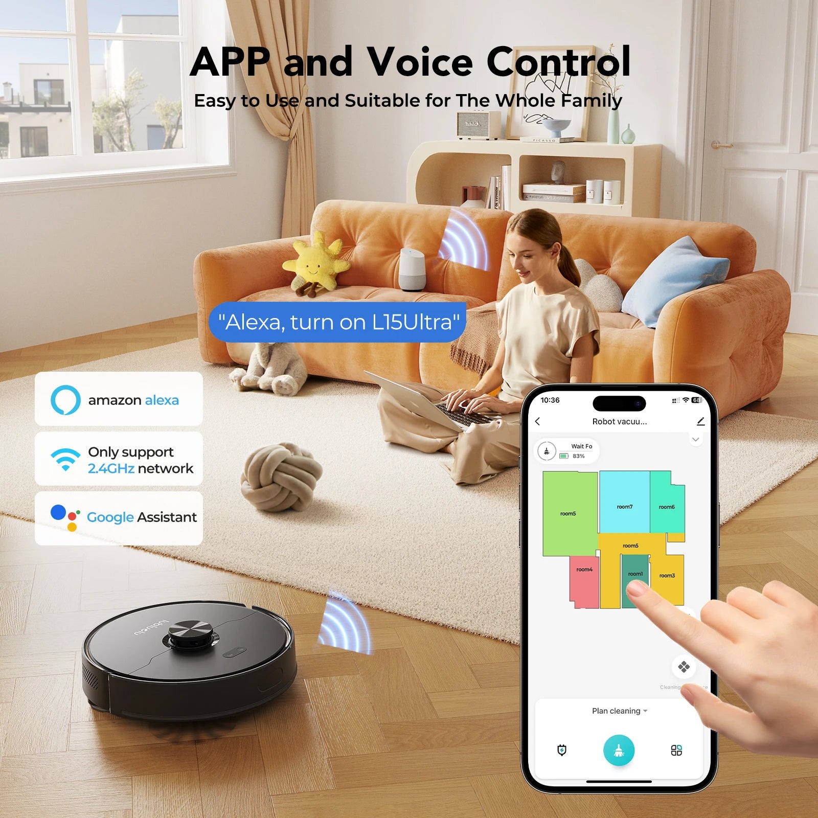 L15 Ultra™ LiDAR Robot Vacuum & Mop