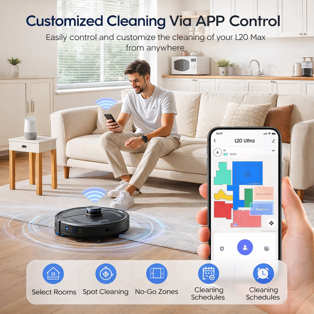Lubluelu L20 Max™ Self-Emptying Robot Vacuum & Mop