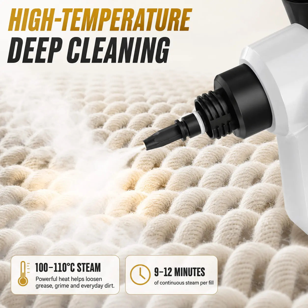 SteamJet™ Handheld Steam Cleaner for Car & Home Verono