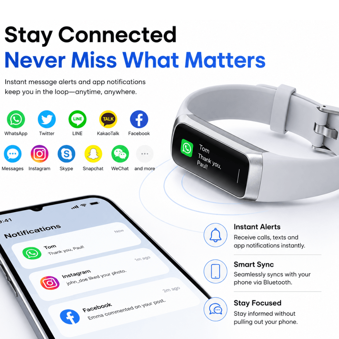 VitalTrack™ AMOLED Fitness Band