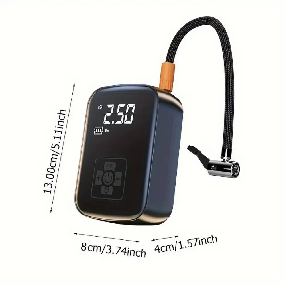 PortaPump™ - Cordless Digital Tyre Inflator with Auto-Stop PSI Control Verono