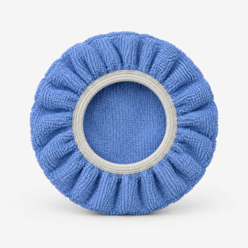 Blue cloth bonnet with a gathered edge and pale elastic opening from the original Gloss Boss kit.